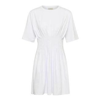 Gestuz Gloria GZ Dress - Dames - Korte kleedjes - Wit - S - Katoen - Kleedjes