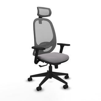 Piqueras y Crespo Silla De Oficina Piqueras Y Crespo Cilanco Gris Soporte Lumbar Ajustable