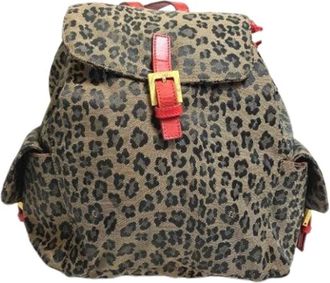 Fendi Pre-owned Backpacks, female, Brown, Size: ONE SIZE Pre-owned Canvas Backpack