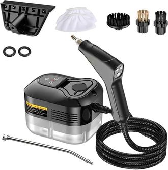 OEM Limpiador A Vapor Para El Hogar Y El Coche - Limpiador A Vapor Port&aacute;til De 2500 W Con Funci&oacute;n De Presi&oacute;n Calentamiento R&aacute;pido: 15 Segundos 6 Niveles D