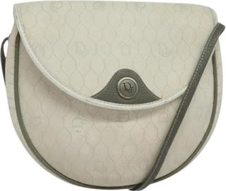 Dior Pre-owned Cross Body Bags, female, White, Size: ONE SIZE Pre-owned PVC Honeycomb Shoulder Bag