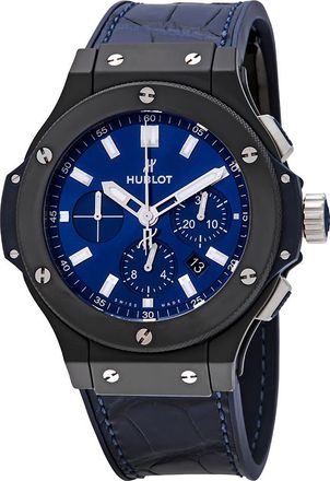 Hublot Pre-owned Hublot Big Bang Chronograph Blue Sunray Dial Mens Watch 301.CI.7170.LR