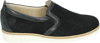 Geox Schoenen, Dames, Zwart, 40 EU, Leer, D567Mb Slip-on