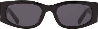 Philipp Plein Philipp Plein Grey Oval Ladies Sunglasses SPP025S 0700 55