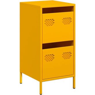 vidaXL Sideboard Mustard Yellow 35x39x73.5 cm Cold-rolled Steel Vidaxl
