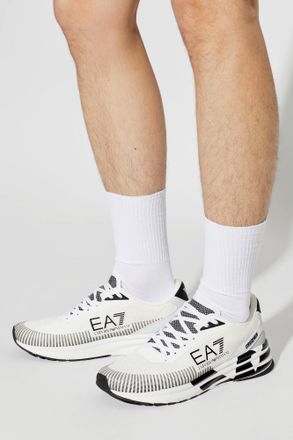 Emporio Armani Sports Shoes With A Logo, Mens, White