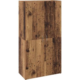 vidaXL Office Cabinet Old wood 60 x 32 x 115 cm Engineered wood vidaXL