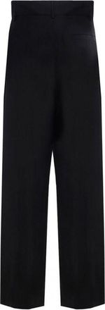 Ferragamo Womens Black Silk Casual Pants