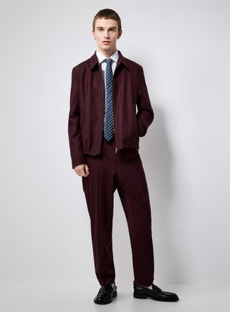 HUGO BOSS Mens Superflex burgundy pant Slim fit