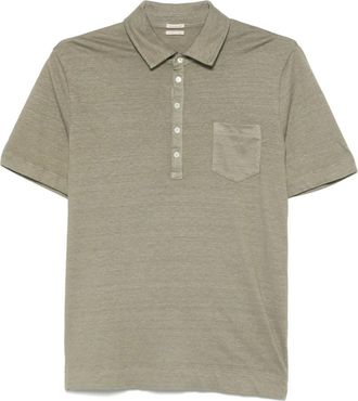 Massimo Alba Tops, Heren, Groen, S, Katoen, Filicudi Polo Shirt