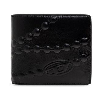 Diesel Wallets & Cardholders, male, Black, Size: ONE SIZE PC Monogram Bi-Fold Coin