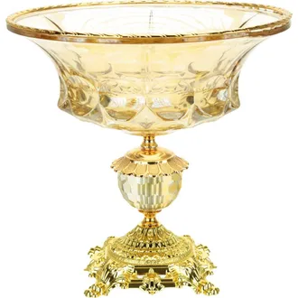 Mark Roberts Classic Pedestal Bowl in Amber at Nordstrom