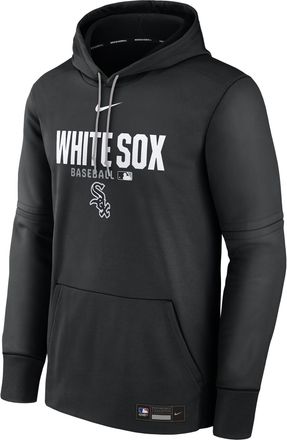 Nike Mens Chicago White Sox Authentic Collection Nike Therma MLB Pullover Hoodie in Black | NAC30CN9RX-RMG