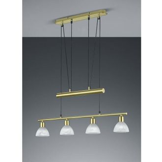 Trio Ara&ntilde;a De Lat&oacute;n Up And Down Barbell 4 Pantalla De Vidrio Levisto Trio Lighting