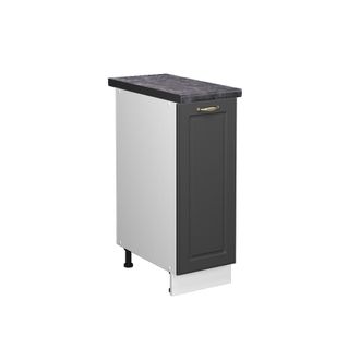 Vicco Armario De Farmacia Fame-line, Antracita-oro, 30 Cm, Et Antracita