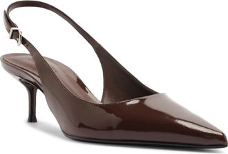 Schutz Paola Mid Slingback Pump in Root Brown at Nordstrom, Size 8