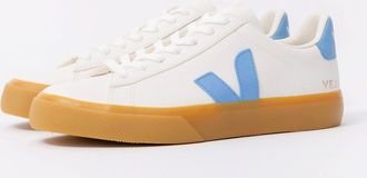 Veja Womens Veja Campo Leather Womens Trainers - White/California - Size: UK8.5 eu42 us11