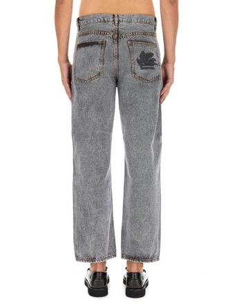 Etro Easy Fit Cotton Jeans - Gray