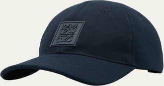 Loewe Mens Tonal Anagram Logo Baseball Cap