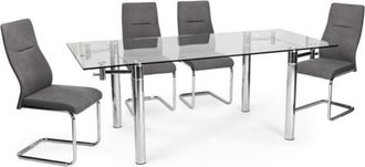 Fabrilamp Pie De Salon Lalande 2xe27+1xe14 C/lector Cuero 180x36x36 Cm