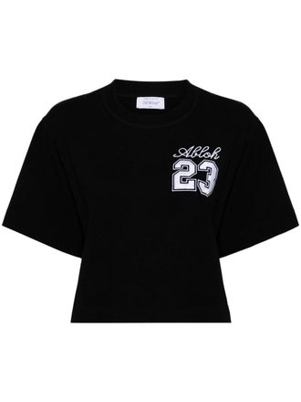 Off-white T-shirt met 23 print - Zwart