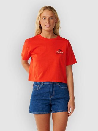 Rip Curl Swell Crop Camiseta rojo