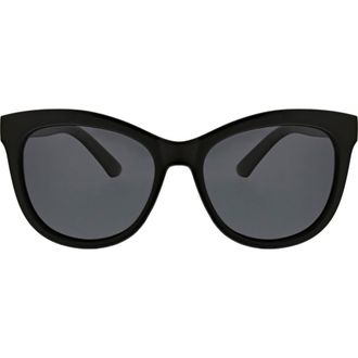 Hurley 54mm Butterfly Polarized Sunglasses in Black at Nordstrom Rack