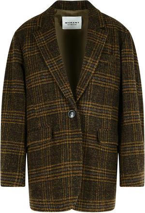Isabel Marant Gesina Khaki Virgin Wool Blazer