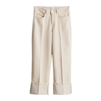 someday Corah Turn Up Sleek - Dames - Jeans - Beige - Maat: XL Katoen