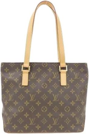Louis Vuitton Pre-owned Coated Canvas Tote Bag - Dames - Vintage Shopper - Bruin - ONE Size - Vintage