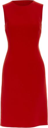 Oscar De La Renta virgin wool crepe shift dress