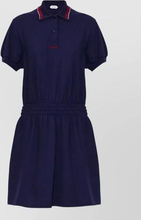 Versace cotton piqu&eacute; polo mini dress