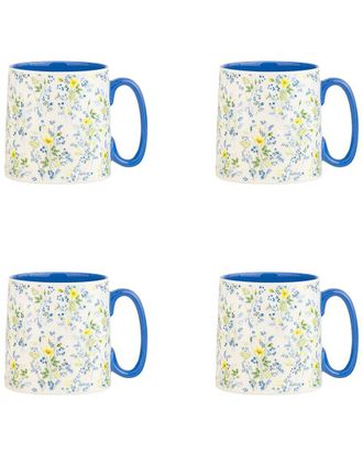 10 Strawberry Street Set of 4 Bella Meadowlight Mugs