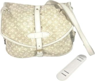 Louis Vuitton Tweedehands Canvas Louis Vuitton tassen - Dames - Vintage Schoudertas - Beige - ONE Size - Vintage