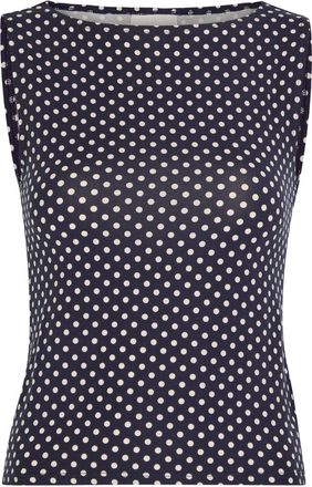 Reformation Dusk Polka dot Jersey top - Black - S (UK8-10 / S)