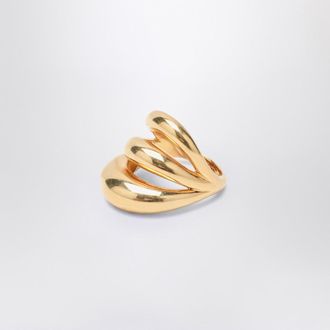 Panconesi Triptych Blow Up gold ring