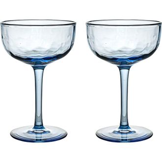 Juliska Puro Set of 2 Cocktail Coup&eacute; Glasses in Chambray at Nordstrom