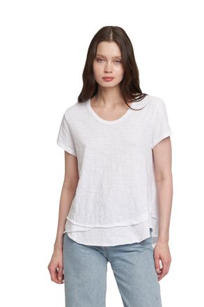 Wilt Short Sleeve Mock Layer Tee