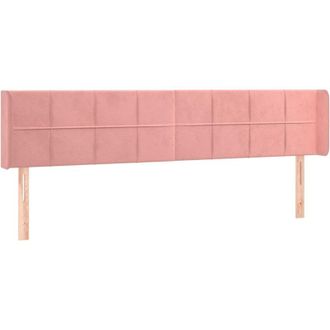 vidaXL Cabecero Con Led De Terciopelo Rosa 183x16x78/88 Cm Vidaxl