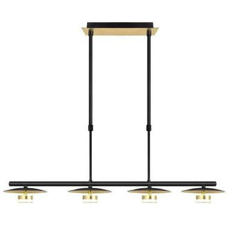 Fabrilamp Lampara Ciudad Del Cabo 4l 24w 4000k Negro/oro 40x62x83.7 Cm 1920 Lm