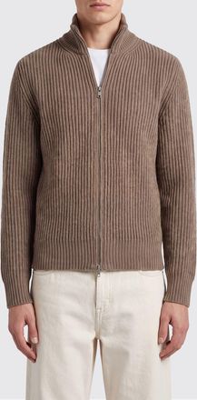 Maison Margiela Cardigan in maglia di lana a coste con collo alto e zip