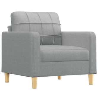 vidaXL Sill&oacute;n De Tela Gris Claro 60 Cm Vidaxl