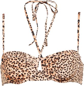 Ulla Johnson Aleena leopard-print bikini top