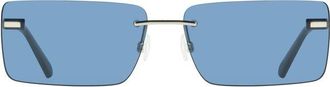 Calvin Klein Blue Metal Womens Sunglass
