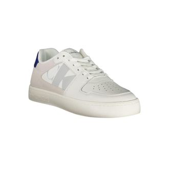 Calvin Klein Mixed Material with Contrast Details Sneaker - White