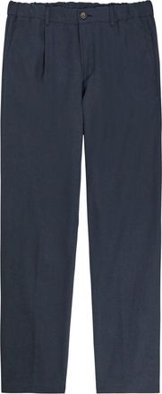 Herno Linen and Cotton-blend Trousers - Navy - L