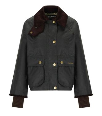 Barbour GIACCA CROP BEADNELL WAX VERDE BARBOUR
