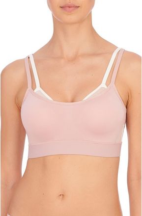 Natori Gravity Contour Underwire Sports Bra in Rose Beige/Warm White at Nordstrom, Size 30Ddd