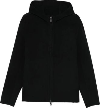 Giorgio Brato Giacca con cappuccio e zip - Nero