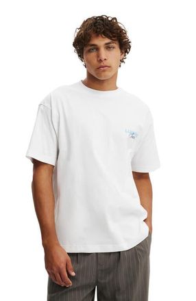 Cotton On Mens Box Fit Text T-Shirt in White Lumiere Society at Nordstrom, Size Xx-Large